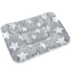 catadog Küçük Hayvan Yatak Paspası, Yumuşak ve Sıcak, Kobay, Hamster, Tavşan, Sıçan ve Sakallı Ejderha için Uygun (X-Large(13,3''x9,4''), Yıldız Grisi)