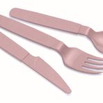 Çatal Bıçak Kaşık 6'lı Set Toplam 18 Parça Uzun Ömürlü Sert Plastik Çocuk Çatal Bıçak Kaşık Pudra