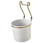 Çatal Kaşıklık Bıçaklık Ikea 14x16 Cm Beyaz-gold Renk Asılabilir