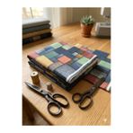çataloğlu tekstil Renkli patchwork döşemelik kumaşı geometrik desenli berjer kumaşı koltuk kanepe hobi dikiş
