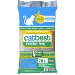 Catbest 20 Lt Kedi Kumu Kokusuz Doğal Çam Peleti Topaklanmayan Yüksek Emici Özellik