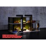 Cat&Cat Diecast Diorama 1:32 Ölçek Oyuncak Araçlar İçin LED Işıklı Galeri İsme Özel Mega Garaj