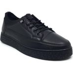 Catelli %100 Deri Ortopedik Erkek Kışlık Rahat Günlük Bağsız Streçli Sneaker Ayakkabı 40-44 - Siyah