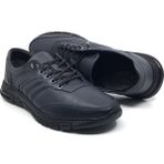 Catelli %100 Deri Ortopedik Erkek Kışlık Rahat Günlük Ithal Kauçuk Kaymaz Taban Lastik Bağcıklı Sneaker Ayakkabı 40-44 - Gri