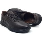 Catelli %100 Deri Ortopedik Erkek Kışlık Rahat Günlük Ithal Kauçuk Kaymaz Taban Lastik Bağcıklı Sneaker Ayakkabı 40-44 - Kahverengi