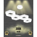 Catena (Beyaz Kasa, Sarı Işık) Ledli Modern Sarkıt Linear LED Avize Salon Mutfak Oturma Odası Yatak Odası Antre Hol LED