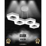 Catena (Gri Kasa, Beyaz Işık) Ledli Modern Sarkıt Linear LED Avize Salon Mutfak Oturma Odası Yatak Odası Antre Hol LED