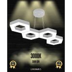 Catena (Gri Kasa, Sarı Işık) Ledli Modern Sarkıt Linear LED Avize Salon Mutfak Oturma Odası Yatak Odası Antre Hol LED