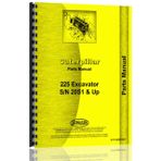 Caterpillar 225 Excavator Parts Manual (S/N 46V1 +) (46V1+)