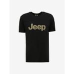 Caterpillar Jeep Siyah Erkek Bisiklet Yaka Relaxed Baskılı T-Shirt C4SM-TST4511