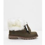 Caterpillar Utah Fur Dark Olıve Haki Nubuk Kadın Bot