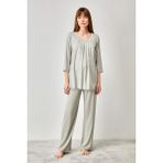 Catherine's Kadın Lohusa Pijama Takımı 893 - Yeşil - XL