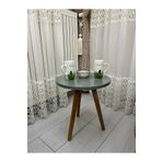 Çatı Home ZİGON SEHPA AHŞAP AYAKLI ÖZEL LAKE BOYAMA MAKARON YEŞİL