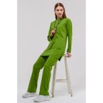 Çatı Uniform Happiness Modest - Likralı Doktor Hemşire Tesettür Forma Takımı, Fıstık Yeşili - XS