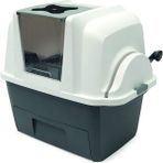 Catit Smart Sift Gri/Beyaz Otomatik Kedi Tuvalet Kabı, Koku Filtresi ve Ergonomik Yapı ile 66 x 48 x 63 cm