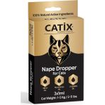 Catix Kedi Ense Bit Pire Kene Deri Bakımı Bitkisel Damla 3x1 ml 1-5 kg - Siyah