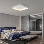 Catluz Beyaz Kare Pcb'li 3 Işık Renkli Kumandalı Dimli 60x60cm LED Tavan Lambası,modern Aydınlatma - 1