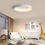 Catluz Beyaz Pcb'li 3 Işık Renkli Kumandalı Dimli 60cm Çember Tavan Lambası,modern LED Aydınlatma - 1