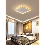 Catluz CL54100 50X50CM Gold Kare LED Tavan Lambası,avize,modern Aydınlatma,3 Işık Rengi,Kumandalı,Dimli Sistem