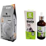 Catmania Carbon Grey Kedi Kumu 10LT +Kedi Biotin