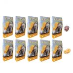 CatMozz 10x30 gr Melon Aktif Karbonlu Kavunlu Koku Giderici Extra Koku Kontrollü Topaklanan Kedi Kumu
