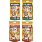 CatMozz 4x10'lu Stick Kuzu Etli Kedi Otlu ve Biftekli Kediler İçin Ödül Çubuğu