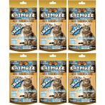 Catmozz Crunch Dışı Çıtır Içi Yumuşak Kedi Ödül Bisküvisi Somonlu 50 gr x 6 Adet