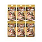 CatMozz Crunch Güçlü Kemikler Dışı Çıtır İçi Yumuşak Kedi Ödül Bisküvisi Biftekli 50 Gr X 6 Adet