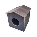 Catmozz Dış Mekan Yağmura Soğuğa Dayanıklı Çatılı Kedi Evi 40 x 35 x 30 CM