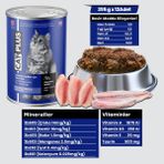 Catplus Pate Içinde Et Parçacıklı Okyanus Balıklı Yetişkin Kedi Konserve Yaş Mama 395 gr x 12 Adet - 3,5 kg