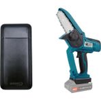 Catpower 4138 Akülü Dal Kesme Makinası 10 cm - (Akü Hariç)+Ah+Akdeniz Taşınabilir Şarj Cihazı (Model: S125Q)