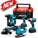 Catpower 4150 Akülü 5'li Alet Seti * Yeni Model * (Kömürsüz Motor) 3 Adet 4 Ah Akü