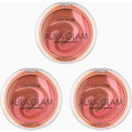 Catrice Aura Glam Balm Highlighter 3’lü Set 010 A Swirl Of Rose Parlak, Vegan, Yağsız, 13,5 G