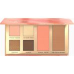 Catrıce Sun Glow Göz ve Yanak Paleti, 6 Renk, Allık, Aydınlatıcı, Mat, Işıltılı - 01 Fairy Pink