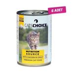Cat's Choice 6x400 gr Tavuklu Kıyılmış Yetişkin Kedi Konservesi