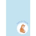 Cats & Tarts (Blue): Cozy Journal Notebook with 6x9-inch Blank Pages
