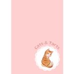 Cats & Tarts (Pink): Cozy Journal Notebook with 7x10-inch Dot Grid Pages