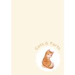 Cats & Tarts (Yellow): Cozy Journal Notebook with 7x10-inch Lined Pages