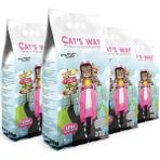Cat's Way 4x5 lt Bebek Pudrası Kokulu Kedi Kumu