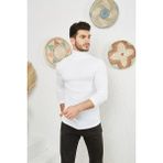 Catspy Erkek Beyaz Boğazlı Kazak - XS