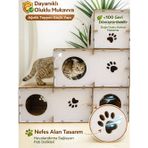 CATSSLE Kedi Oyun Evi ve Tüneli Modüler 3 Katlı Karton