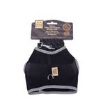 Cattie Havalı Dokuma Kedi Göğüs Ve Gezdirme Tasması Large Siyah 1,5X-30-40 Cm