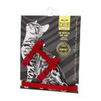 Cattie Kedi Göğüs ve Gezdirme Tasma Takımı Kırmızı 1x25-40 Cm - 1 x 25 - 40 cm
