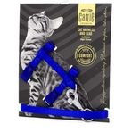 Cattie Mavi 1x25-40 cm Kedi Göğüs ve Gezdirme Tasma Takımı