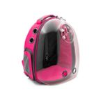 Cattie Pembe 25x30x40 cm Şeffaf Kedi ve Küçük Irk Köpek Taşıma Sırt Çantası