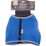 Cattie Royal Mavi Large 1.5x30-40 cm Havalı Dokuma Kedi Göğüs Gezdirme Takımı