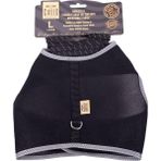 Cattie Siyah Large 1.5x30-40 cm Havalı Dokuma Kedi Göğüs Gezdirme Takımı