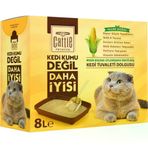 Cattie Süper Topaklanan Mısır Koçanı Liflerinden Üretilmiş Yeni Nesil Kedi Kumu 8 Litre
