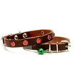 Cattie TKT-10M Kahverengi 1x21-25 cm Taşlı Kedi Boyun Tasması