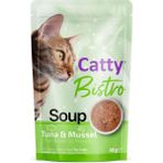 Catty Bistro Ton Balıklı Midyeli 40 gr Yetişkin Kedi Çorbası